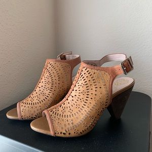 Vince Camuto Peep Toe Wedge Heels